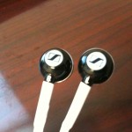 Close-up of finished in-ears